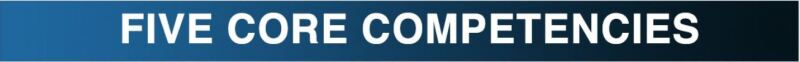 Image of Pathways Five Core Competencies Banner written in Bold letters.